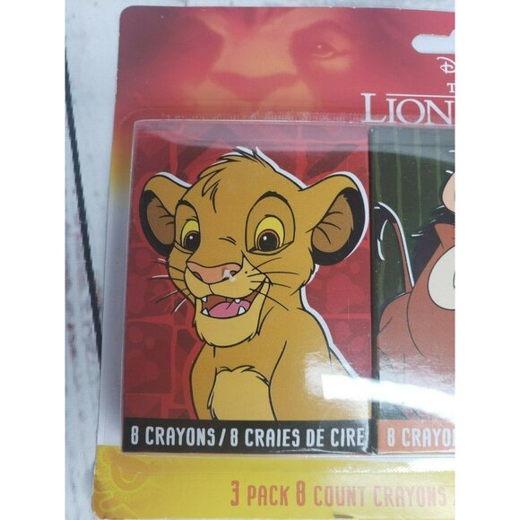 Disney The Lion King Crayons - 3 Boxes of 24 Vibrant Colors for Kids & Collector - Picture 3 of 5